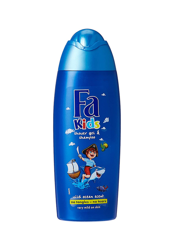 Fa 250ml Kids Pirates Showergel & Shampoo, Blue