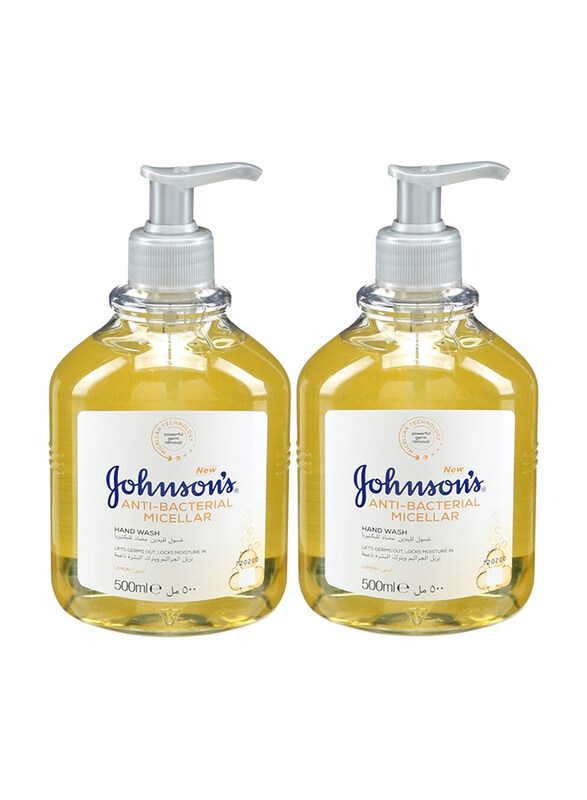 

Johnson's Lemon Anti-Bacterial Micellar Hand Wash, 2 x 500ml