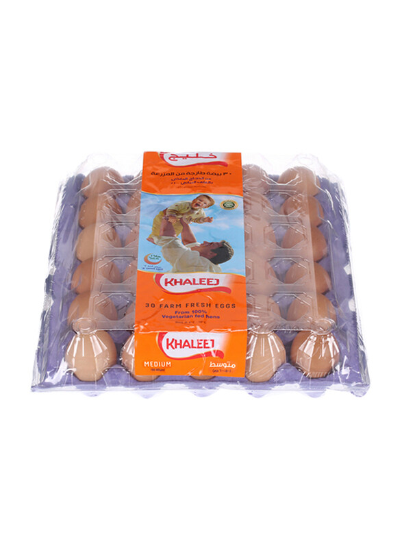 

Khaleej Farm Fresh Medium Brown Eggs, 30 Pieces