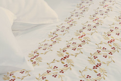 Rou Lane 5pcs High Quality 100% Indian Cotton Duvet Cover Set Super King Grand Royal