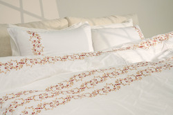 Rou Lane 5pcs High Quality 100% Indian Cotton Duvet Cover Set Super King Grand Royal
