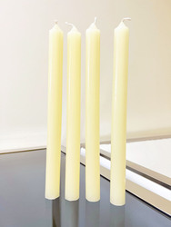 4pcs Taper Candles Long Pole Scented Candle 25cm Vanilla Blooms