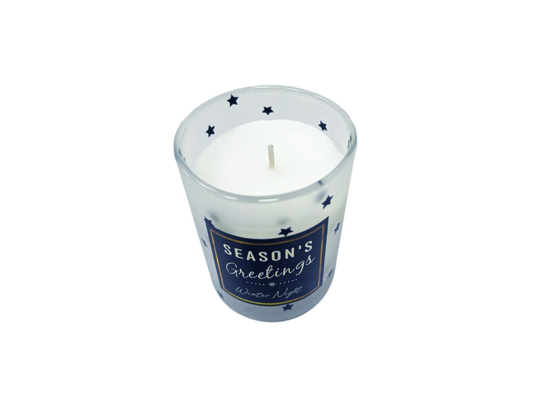 Christmas Scent Candle Jar, Winter Night