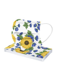 DISPOSABLE FACE MASK SUNFLOWER DESIGN 50PCS