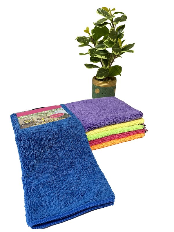 Microfiber Cleaning Cloth Pack of 6PCS (30x40cm)