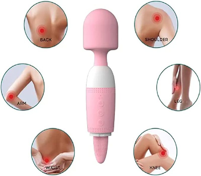 USB Rechageable Body Massager for Shoulder, Neck, and Muscle Pain - Pain Relief Body Massager Color Grey