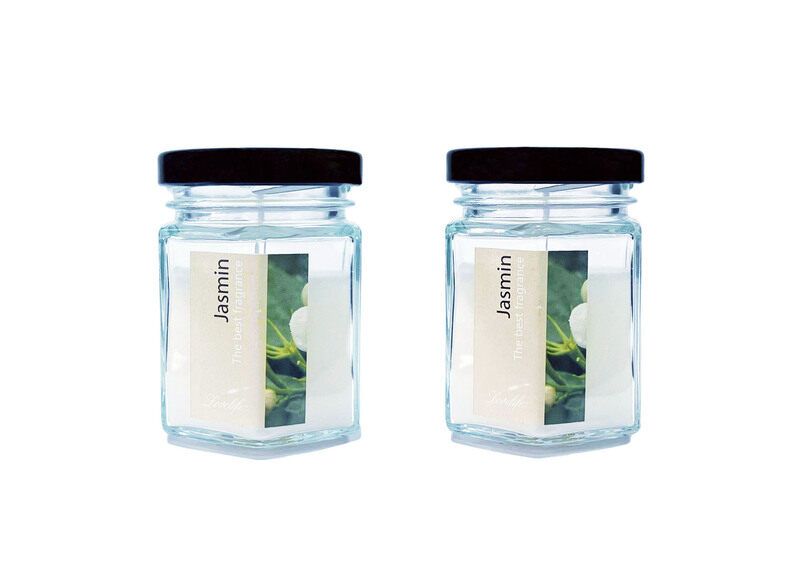 

Generic Jar Candle 2pcs, Light Fragrance (2-Pack) Scented Candles Jasmine Scent