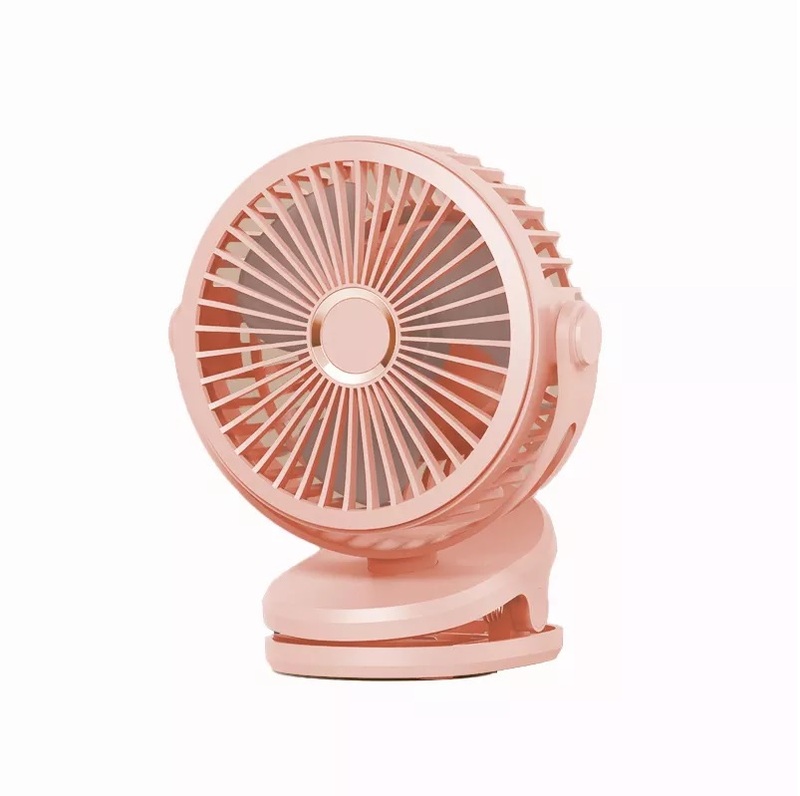 2-in-1 Portable Desktop Clip Fan, Pink