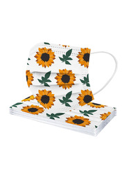 DISPOSABLE FACE MASK SUNFLOWER DESIGN 50PCS