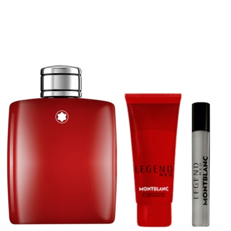 Mont Blanc Legend Red - Eau De Parfum 100ML + 75ML Mini + 100ML Shower