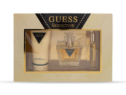 GUESS Seductive Eau de Toilette 75 ml + Body Lotion 200 ml+ Mini 15 ml, Gift Set for Women