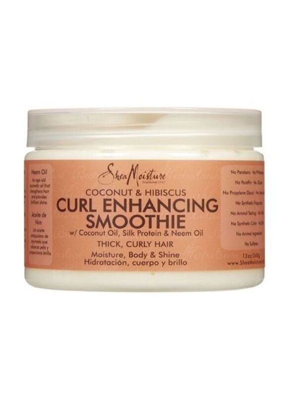 Shea Moisture Coconut snd Hibiscus Curl Enhancing Smoothie for Curly Hair, 340g