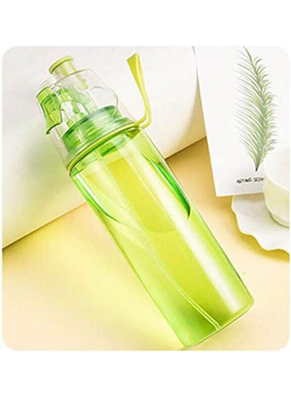 Drink And Cool Mist Spray Water Bottle, Green