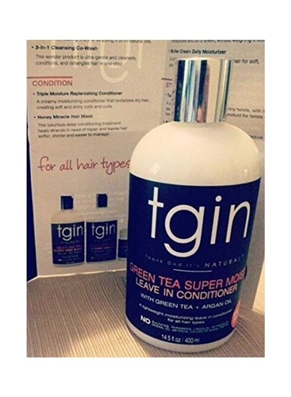 Tgin Green Tea Super Moist Leave-in Conditioner for All Hair Types, 400ml