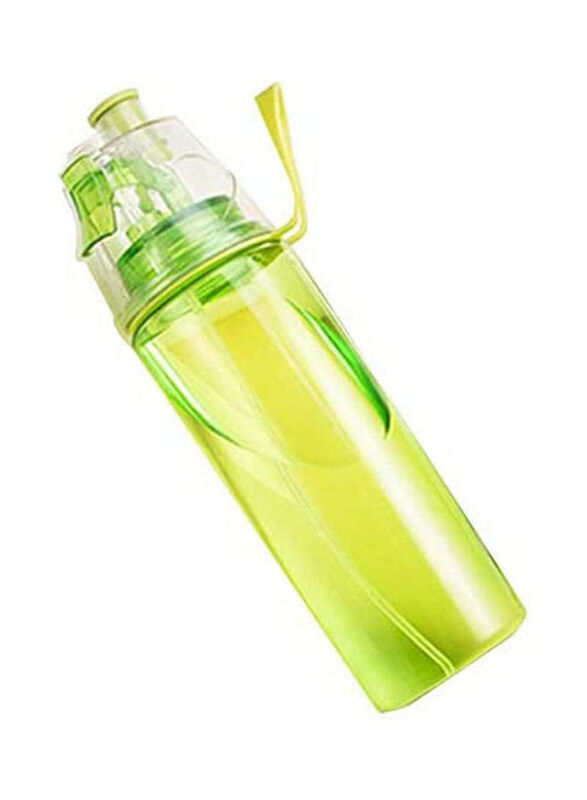 Drink And Cool Mist Spray Water Bottle, Green