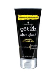 Got2b Ultra Glued Invincible Styling Hair Gel for All Hair Types, 2 x 6oz