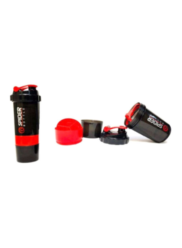 Handheld Gym Protein Shaker, DQ72202, Red/Black