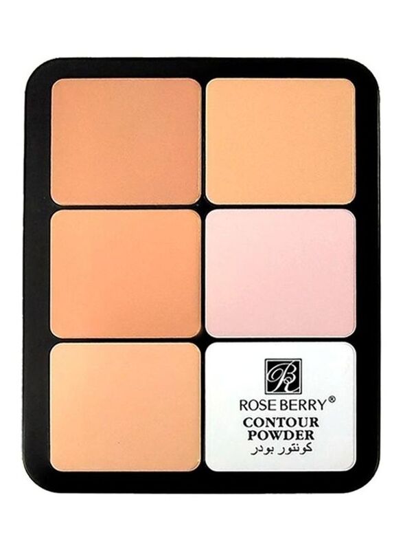 Rose Berry 12 Colour Contour Powder, Multicolour