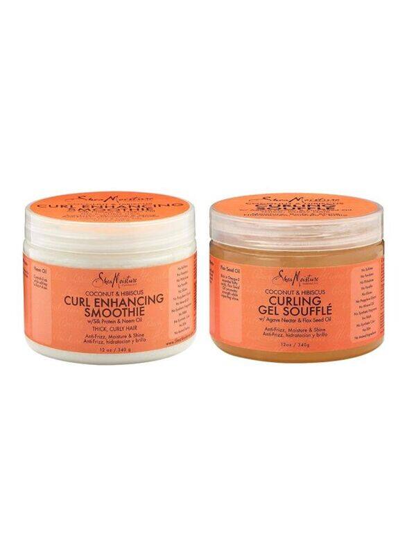 

Shea Moisture Curl Enhancing Smoothie & Curling Gel Souffle Set, 2 Piece