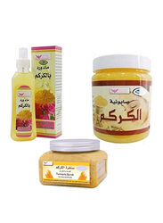 Kuwait Shop Turmeric Face and Body Gift Set, 3 Pieces