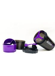 Spider Bottle 500ml Plastic Protein Shaker Sport Bottle, Black/Purple