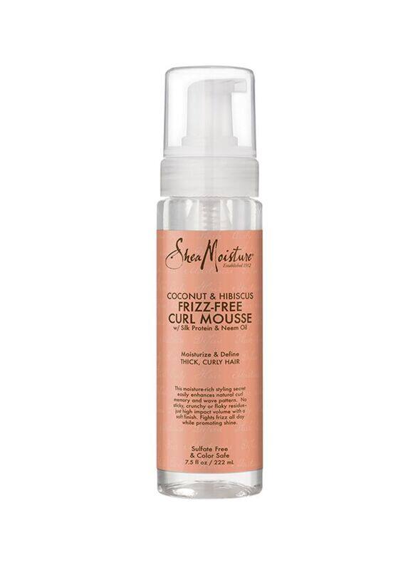 

Shea Moisture Coconut & Hibiscus Frizz-Free Curl Mousse for Curly Hair, 222ml