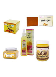 Kuwait Shop Turmeric Full Body and Face Care Set, 5 Pieces