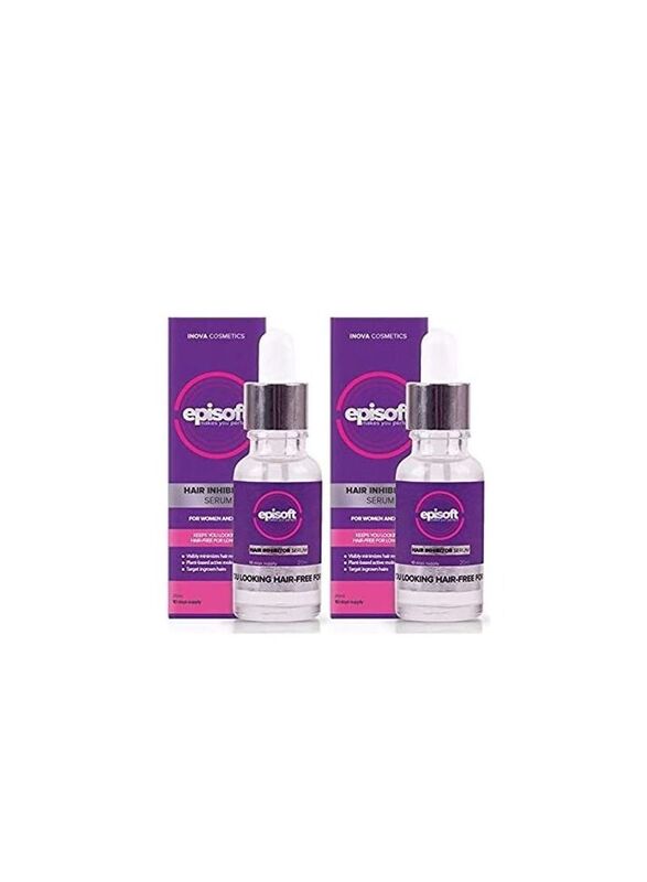 Episoft Hair Removal Inhibitor Serum, 2 Pieces