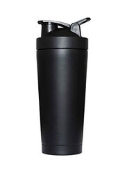 350ml Stainless Steel Sports Protein Shaker Insulated Bottle, Black