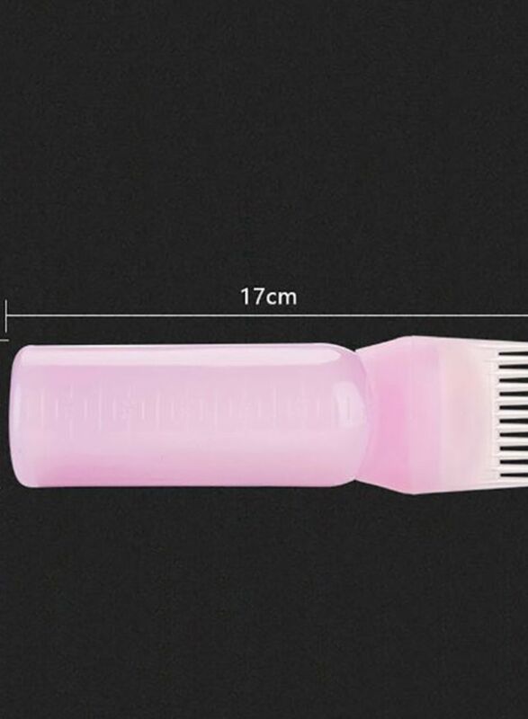 Voberry 3-Piece Hair Dye Bottle And Brush Applicator Set for All Hair Type, White/Pink/Blue