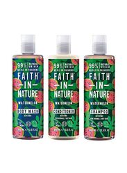 Faith in Nature Watermelon Hair Care Set, 3 x 400ml