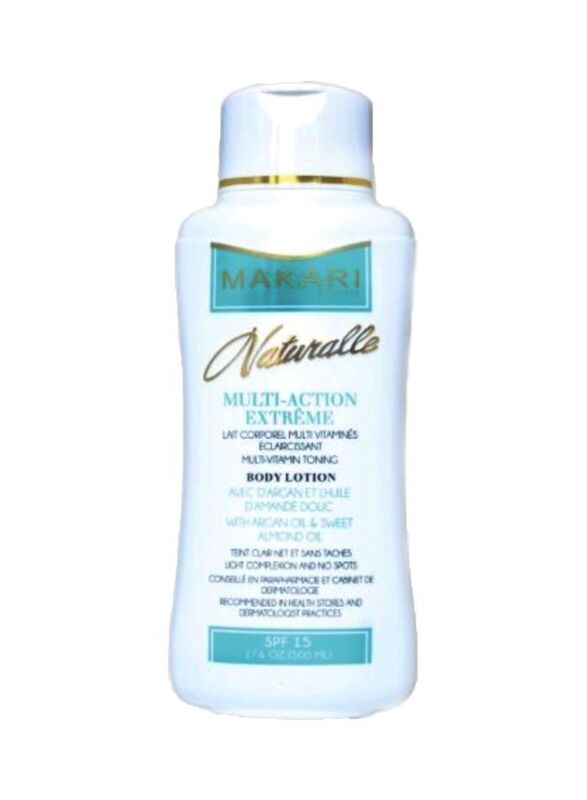 Makari Naturalle Multi-Action Extreme Lightening Multi-vitamin Toning Body Lotion SPF15, 17.6oz