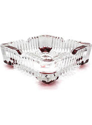 Square Transparent Glass Ashtray, Clear