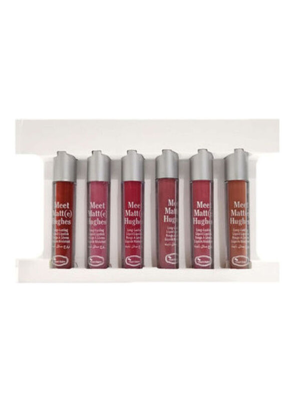 Meet Matt(e) Hughes 6-Piece Matte Liquid Lipstick Set, Multicolour