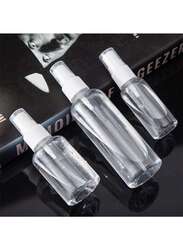 Mist Spray Bottles, 4 Pieces, Clear/White