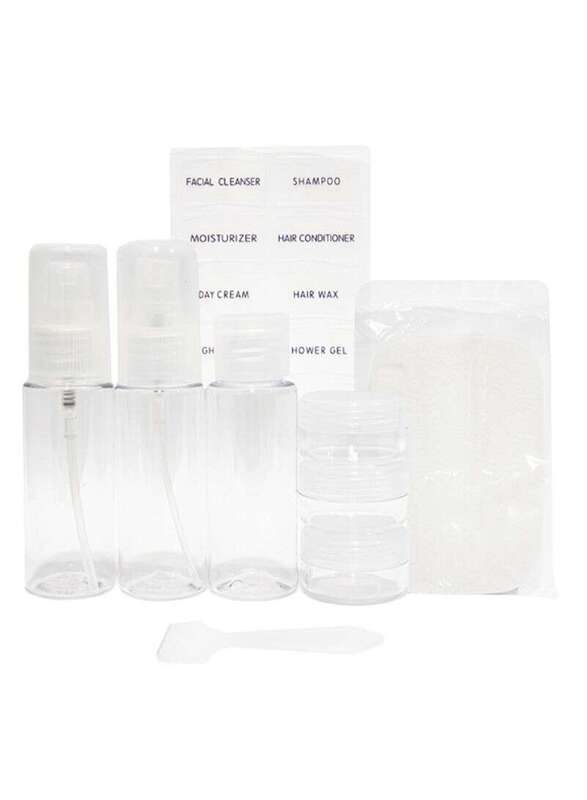 Mumuso Eco Friendly Travel Bottle, 7 Pieces, Clear