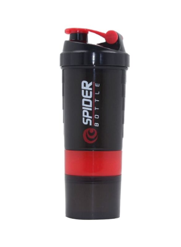 Handheld Gym Protein Shaker, DQ72202, Red/Black
