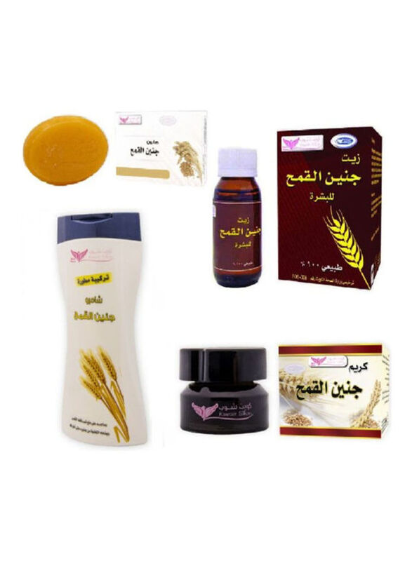 Kuwait Shop Wheat Germ Full Hair Care Set, 4 Pieces