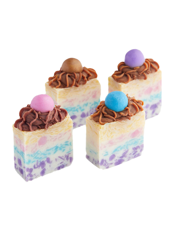 The Skin Concept Confetti Cake Handcrafted Luxury Vegan Dessert Soap, Multicolour, 2 Pieces