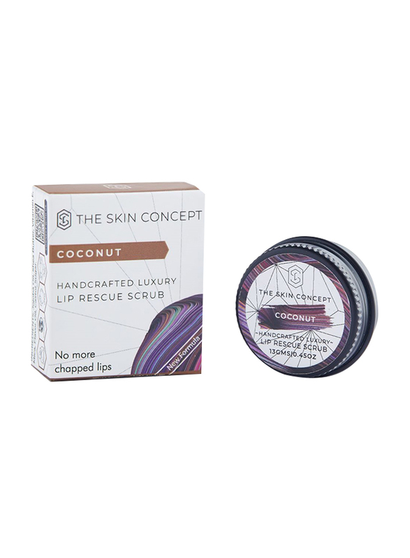 The Skin Concept Coconut Handcrafted Luxury Lip Rescue Scrub, 13gm