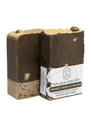 The Skin Concept French Vanilla Mocha Handcrafted Luxury Vegan Soap Bar, Brown, 105gm