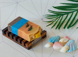 The Skin Concept Beaches & Sunsets Handcrafted Luxury Vegan Soap, Multicolour, 105gm