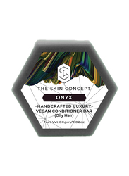 The Skin Concept Onyx Handcrafted Luxury Vegan Solid Conditioner Bar for Oily Hair, 80gm