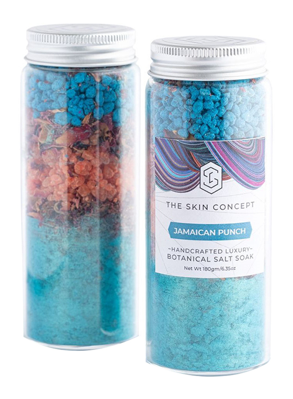 The Skin Concept Jamaican Punch Handcrafted Luxury Botanical Salt Soak, 180gm