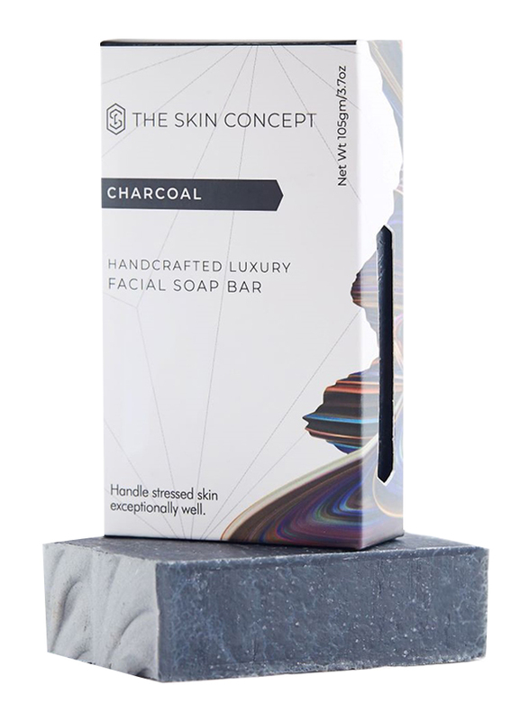 

The Skin Concept Charcoal Handcrafted Luxury Facial Soap Bar, Black, 105gm