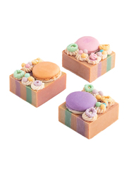 The Skin Concept Macaron Loaf Handcrafted Luxury Vegan Dessert Soap, Multicolour, 80gm