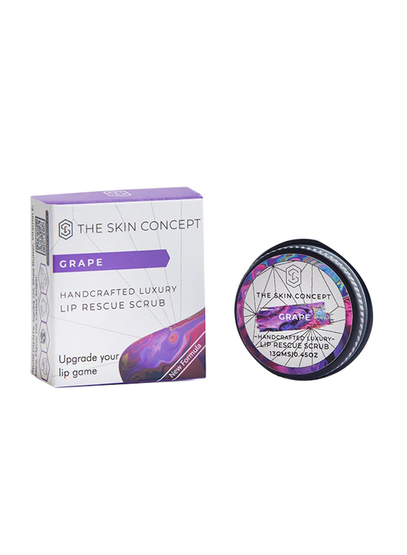 The Skin Concept Grape Handcrafted Luxury Lip Rescue Scrub, 13gm