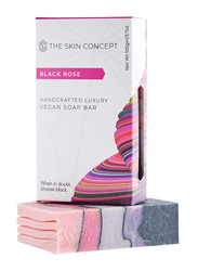 The Skin Concept Black Rose Handcrafted Luxury Vegan Soap Bar, Multicolour, 105gm