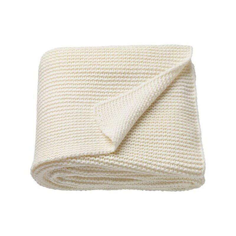 

DXB Gadgets Decorative Home Decor 100% Cotton Bedding Throw, Off White