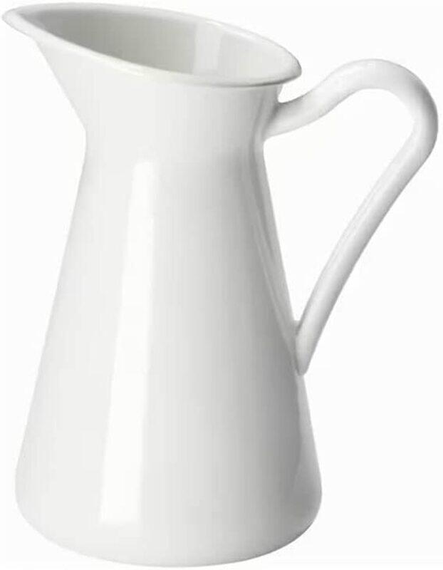 

DXB Gadgets Flower Jug Vase, 16cm, White